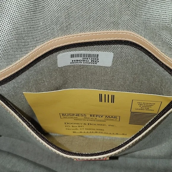 Dooney & Bourke Medium Shopper Tote &  Zippered Pouch Set - Picture 8 of 16